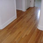 Laminate flooring and curved baseboard project.